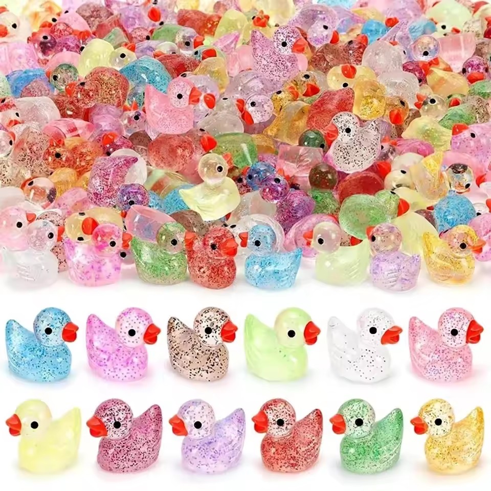 Resin Art Materials - 마이크로 풍경 귀여운 반짝이는 핑크색 작은