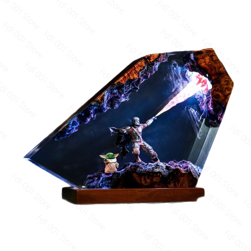 Resin Art Lamp - 레진 아트 램프 공예 레진 완제품