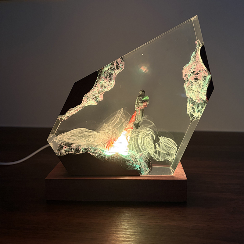 Resin Art Lamp - 공상 과학 애니메이션 피규어 생물 레진