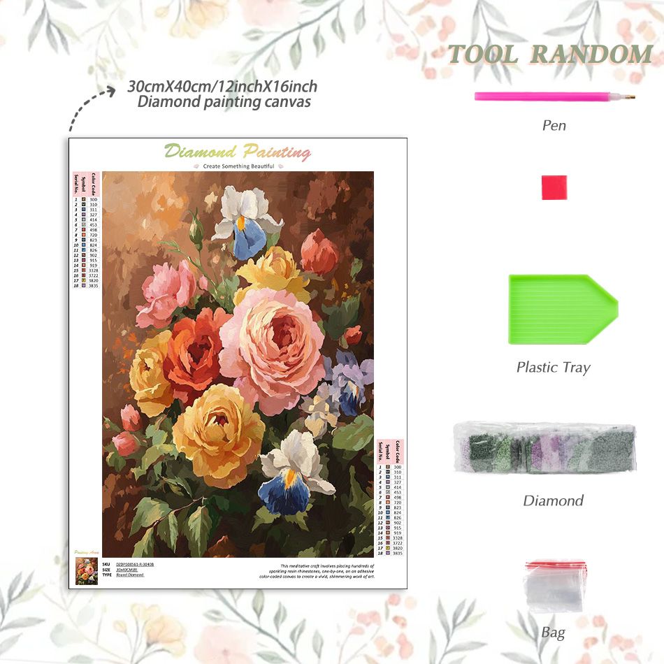 CHENISTORY 꽃 5D 다이아몬드 페인팅 키트 성 - Resin Art Unique Ideas 리뷰 및 가격