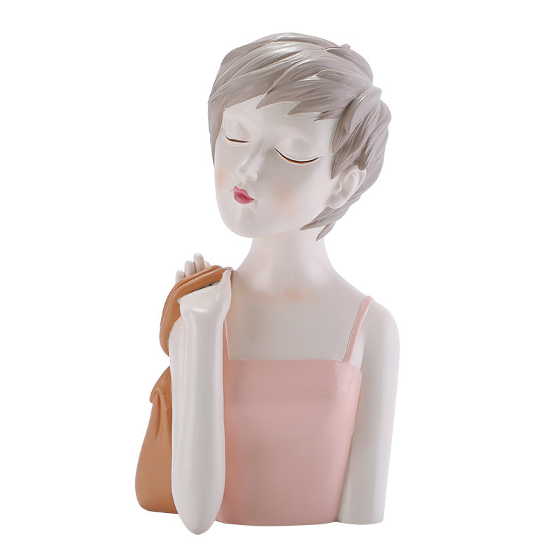 인스타그램 스타일 소녀 조각상 - 북유럽 레진 장식품, - Resin Art Instagram 리뷰 및 가격