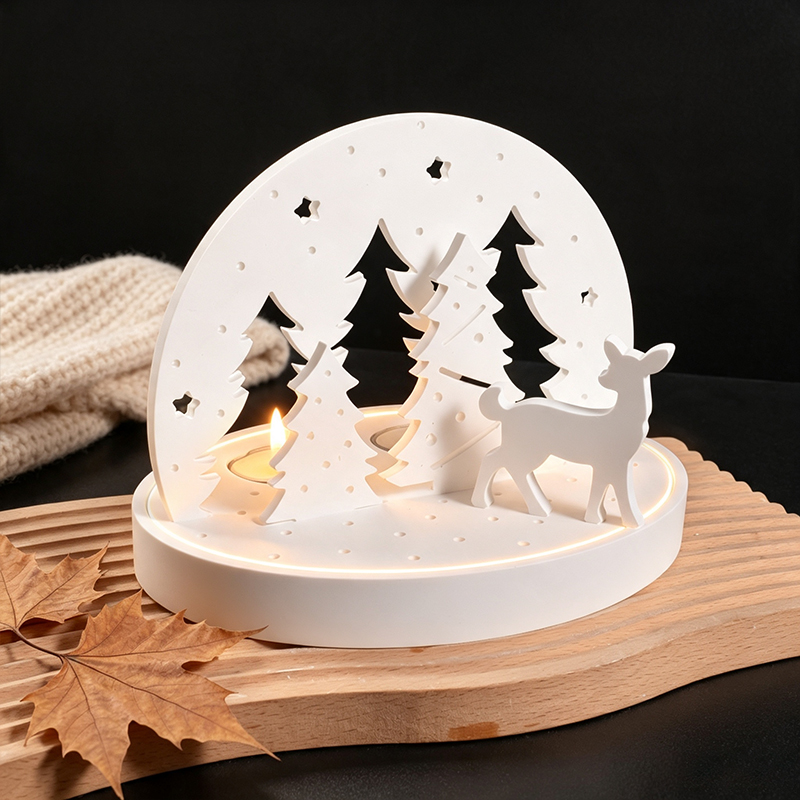 크리스마스 엘크 티라이트 캔들 홀더 실리콘 몰드, 3D - Resin Art Lamp 리뷰 및 가격