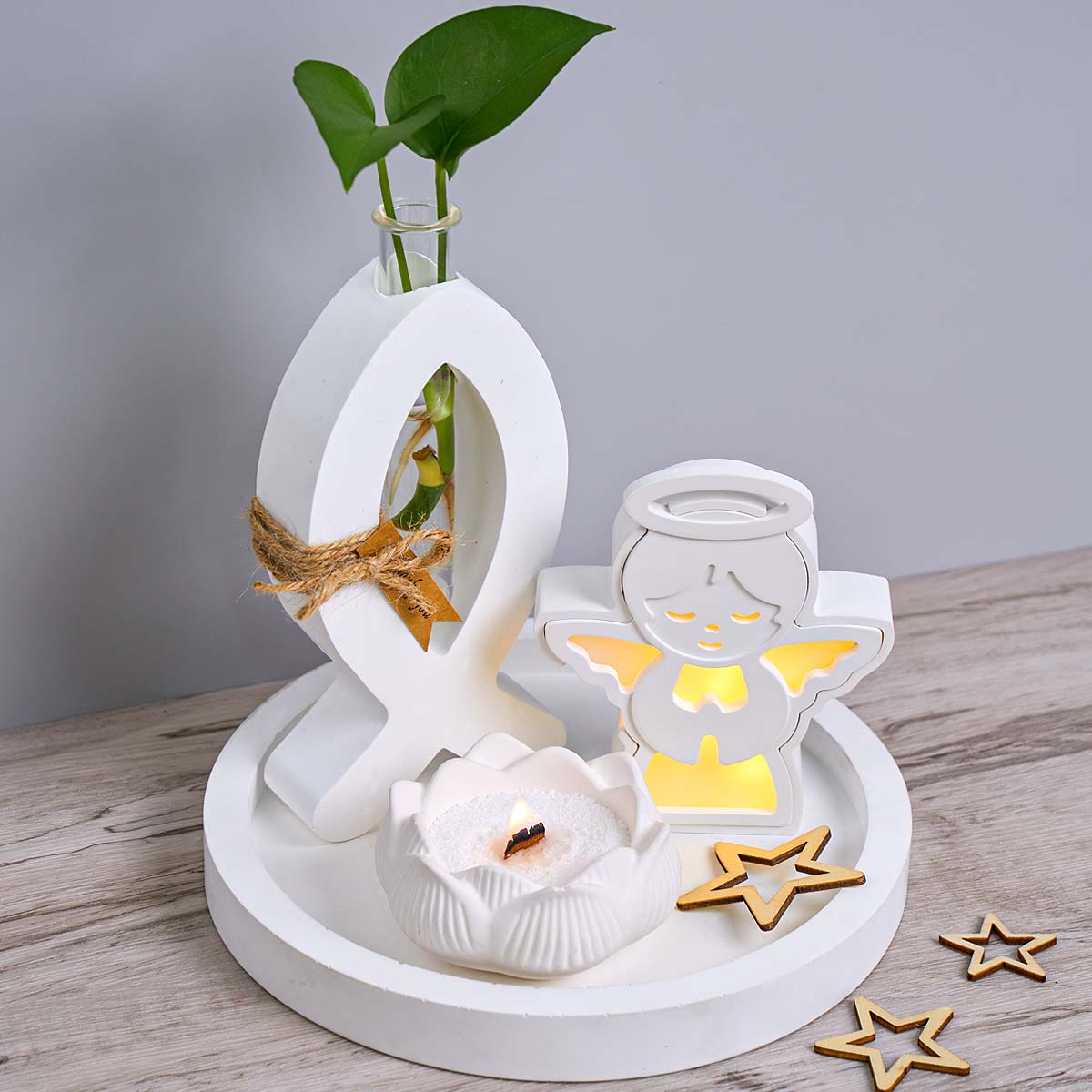 크리스마스 천사 램프 실루엣 몰드 DIY 수제 선물 보 - Resin Art Lamp 리뷰 및 가격