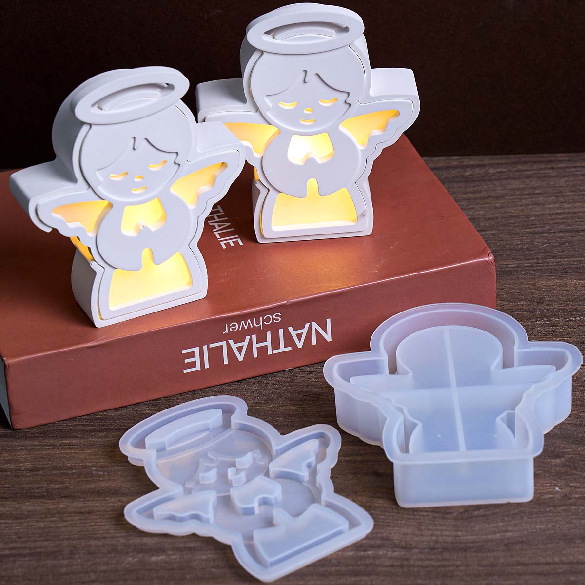 크리스마스 천사 램프 실루엣 몰드 DIY 수제 선물 보 - Resin Art Lamp 리뷰 및 가격