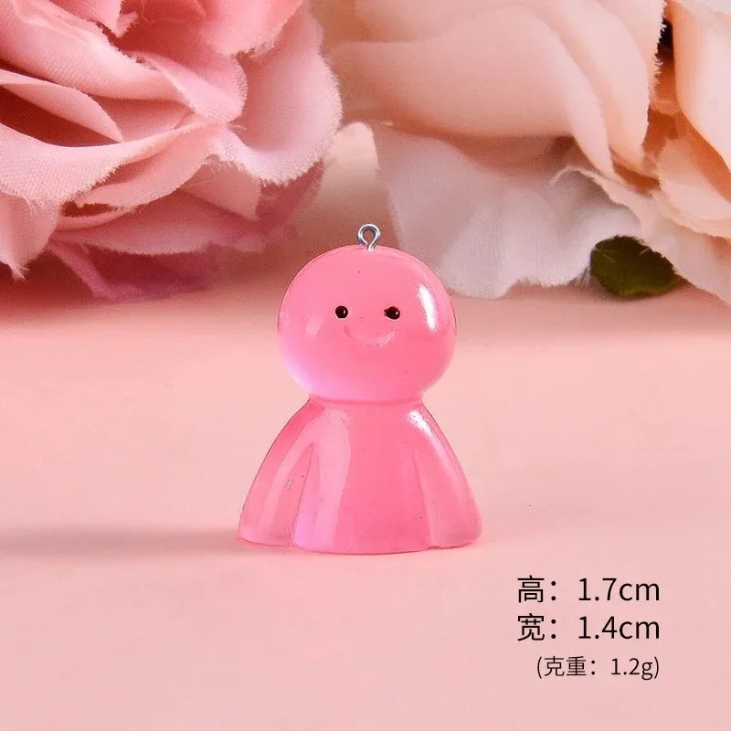 10Pcs 어둠 속에서 빛나는 만화 인형 수지 참 빛나 - Resin Art Materials 리뷰 및 가격