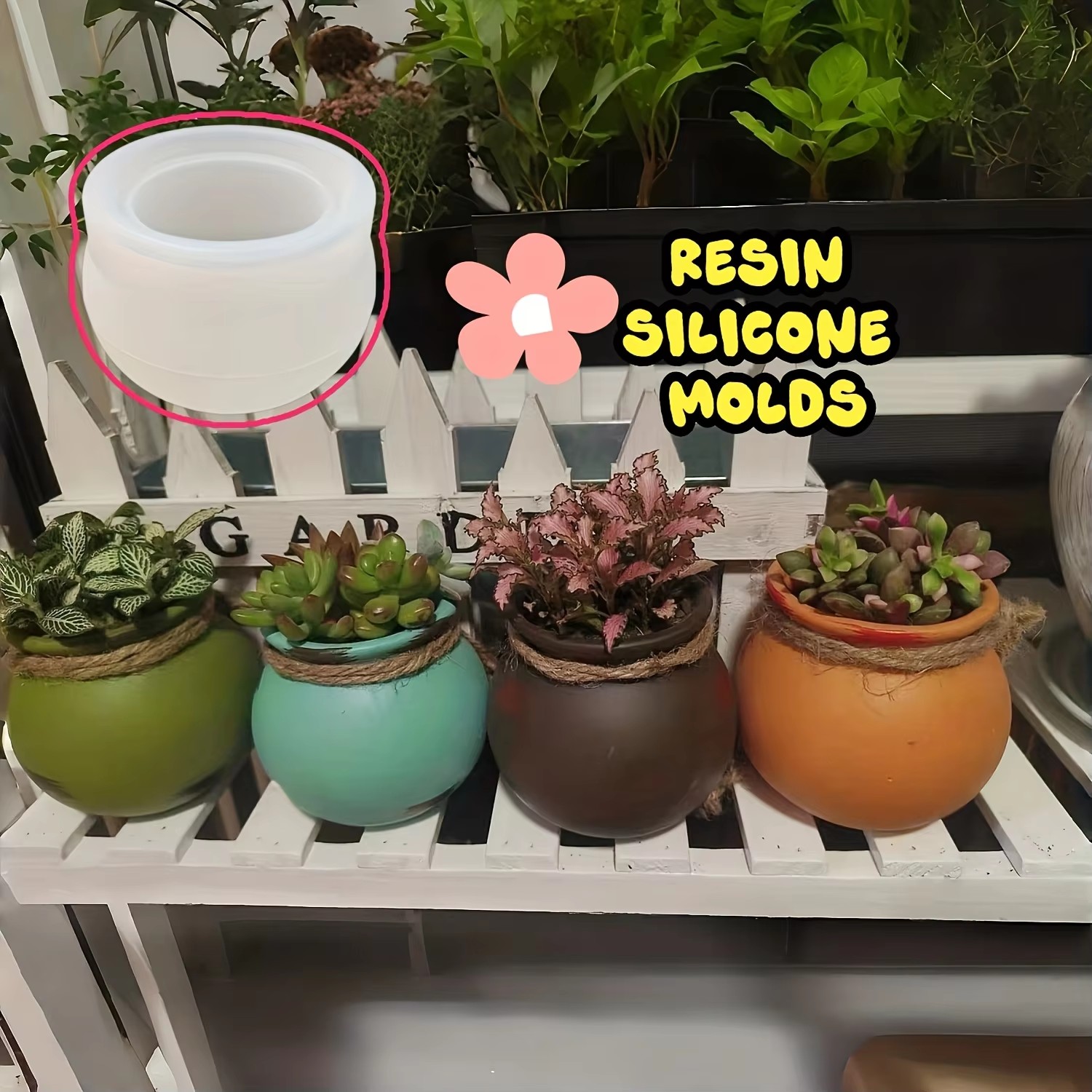 실리콘 화분 몰드, 레진 몰드, 에폭시 몰드, 향초 몰 - Resin Art Guide 리뷰 및 가격