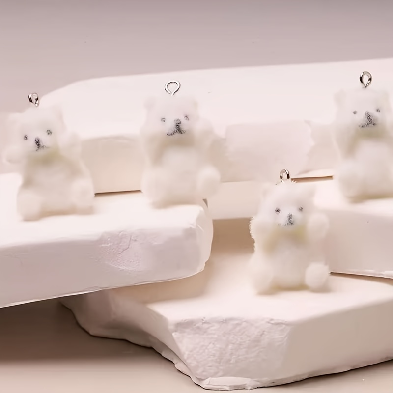 6Pcs 북극곰 수지 참 크리스마스 얼음 눈 테마 펜던 - Resin Art Materials 리뷰 및 가격