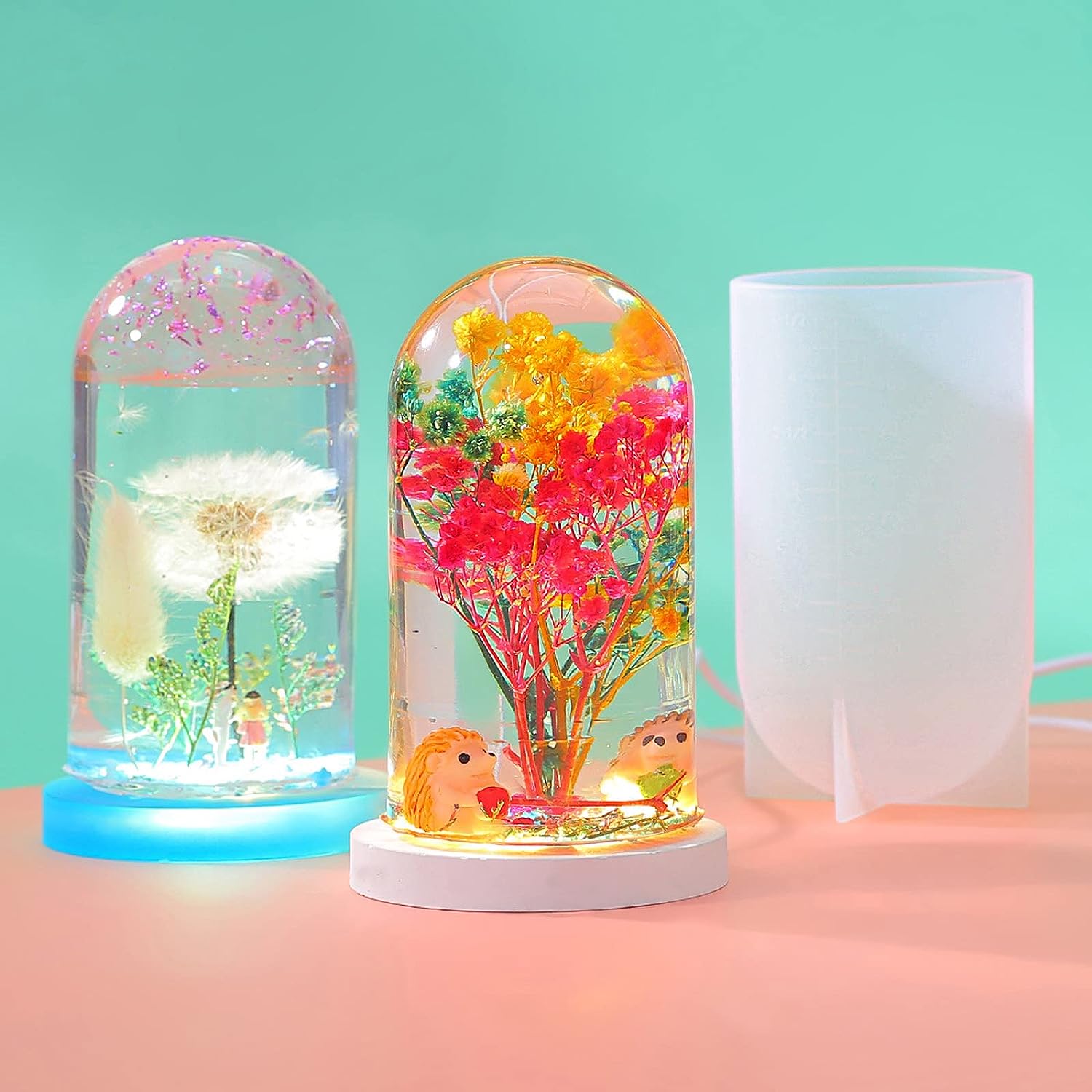 DIY 크리스탈 에폭시 수지 금형 Led 야간 조명 장 - Resin Art Lamp 리뷰 및 가격