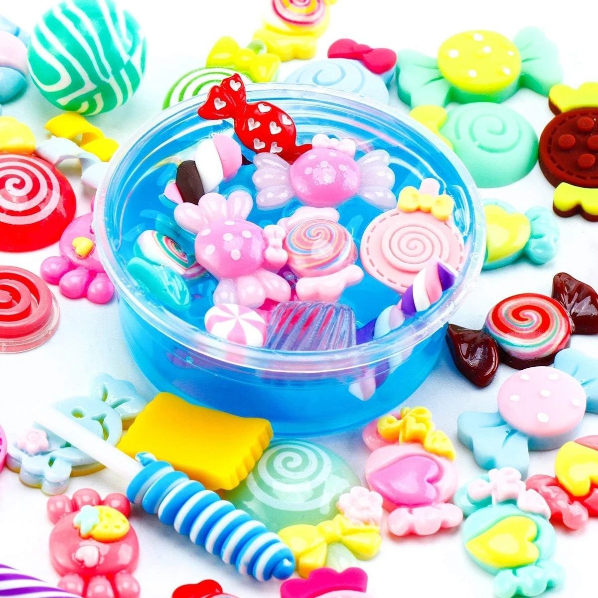 30pcs 무작위 캔디 점액 매력 귀여운 세트 혼합 수 - Resin Art Materials 리뷰 및 가격