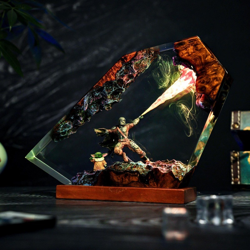 레진 아트 램프 공예 레진 완제품 고급스러운 홈 데코  - Resin Art Lamp 리뷰 및 가격