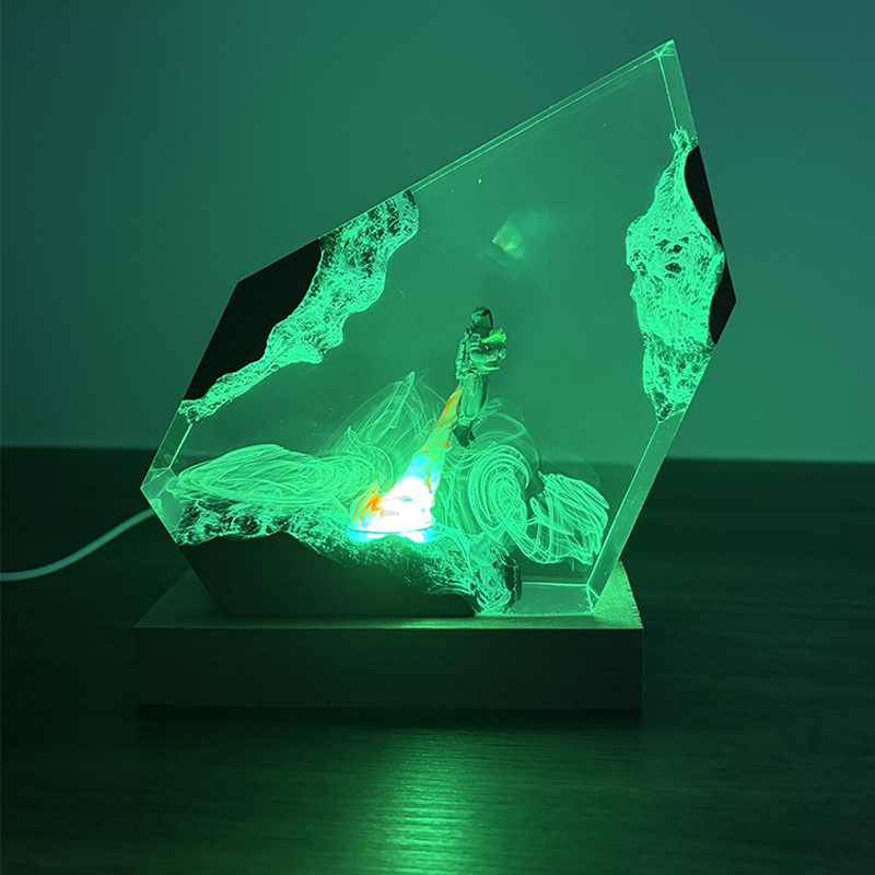 공상 과학 애니메이션 피규어 생물 레진 테이블 램프 창 - Resin Art Lamp 리뷰 및 가격