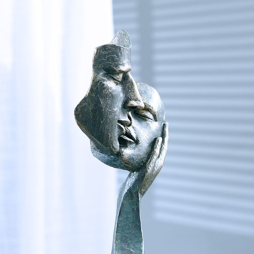 키스하는 얼굴 마스크 조각, 수제 레진 벽 예술, 거실 - Resin Art Unique Ideas 리뷰 및 가격