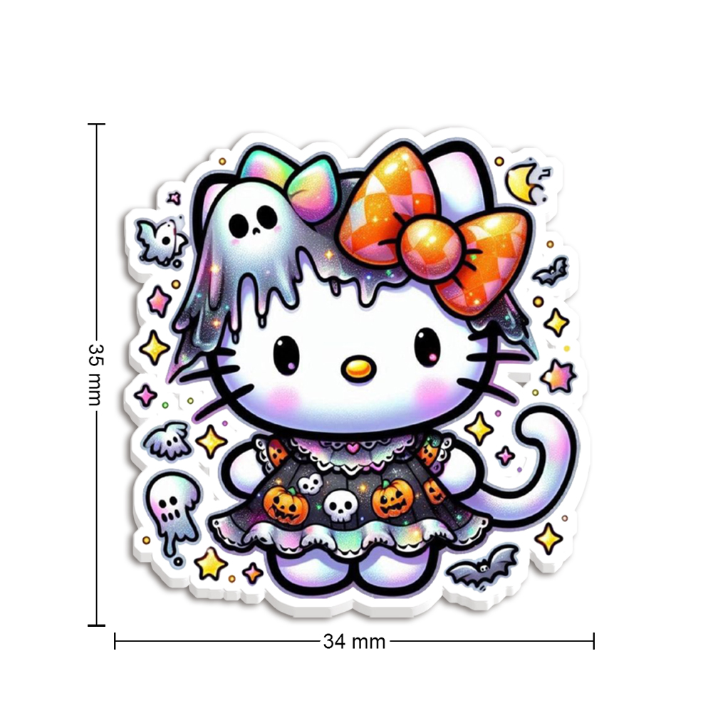 10개/세트 산리오 할로윈 헬로키티 레진 평면 투명 글 - Resin Art Materials 리뷰 및 가격